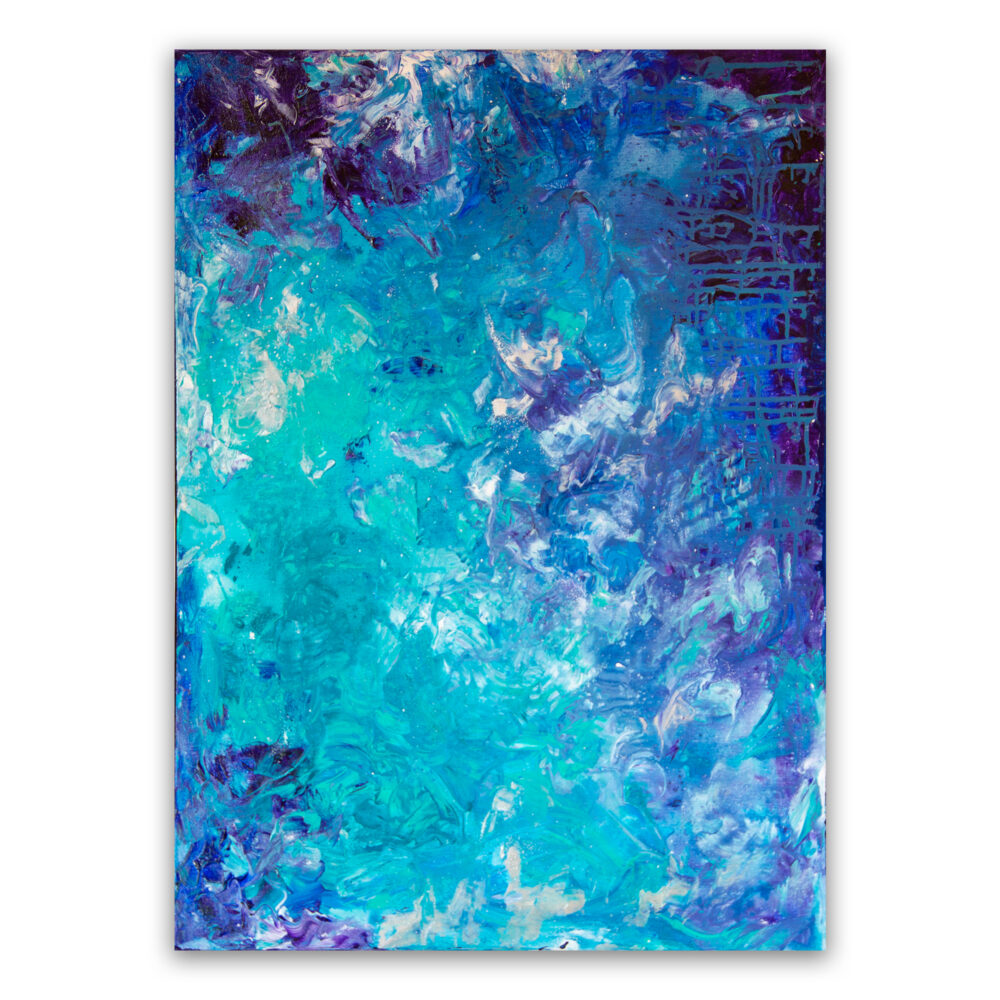 abstract blue shade painting